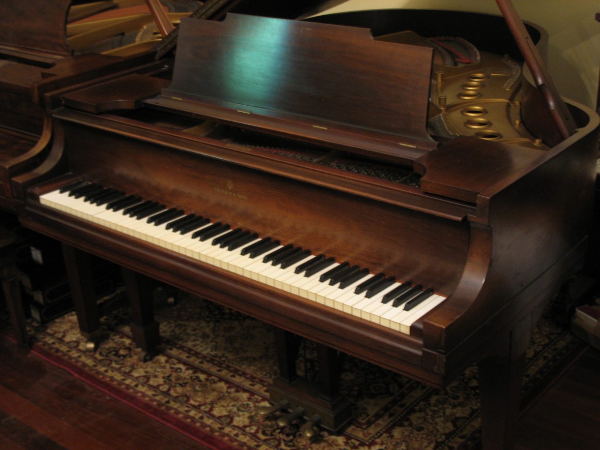 Piano on carpet